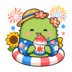 夏のやさしいサボテン